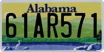 AL license plate 61AR571