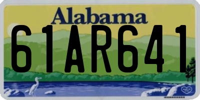 AL license plate 61AR641