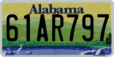 AL license plate 61AR797