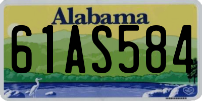 AL license plate 61AS584