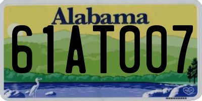 AL license plate 61AT007