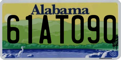 AL license plate 61AT090