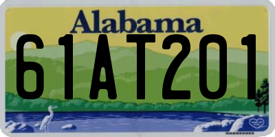 AL license plate 61AT201