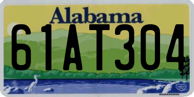 AL license plate 61AT304