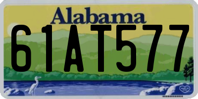 AL license plate 61AT577