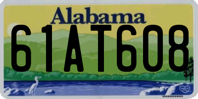 AL license plate 61AT608