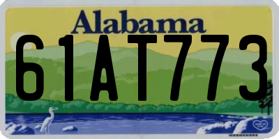 AL license plate 61AT773