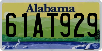 AL license plate 61AT929