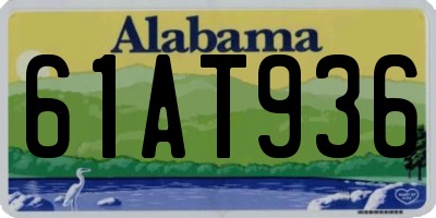 AL license plate 61AT936