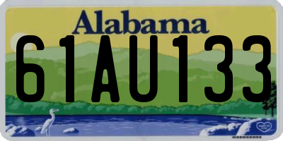 AL license plate 61AU133