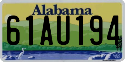 AL license plate 61AU194