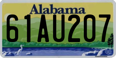 AL license plate 61AU207