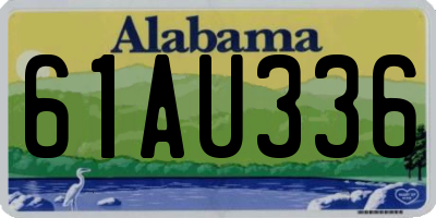 AL license plate 61AU336