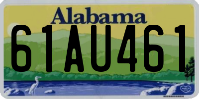 AL license plate 61AU461