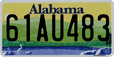 AL license plate 61AU483