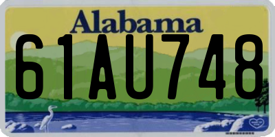 AL license plate 61AU748