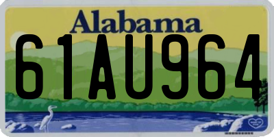 AL license plate 61AU964