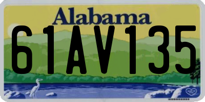 AL license plate 61AV135