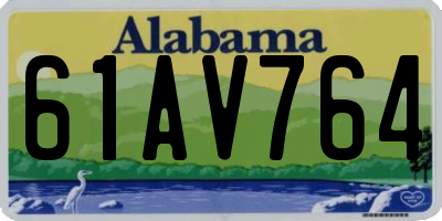 AL license plate 61AV764