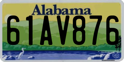 AL license plate 61AV876