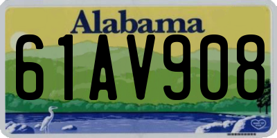 AL license plate 61AV908