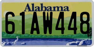 AL license plate 61AW448