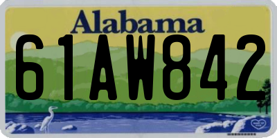 AL license plate 61AW842