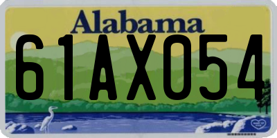AL license plate 61AX054