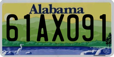 AL license plate 61AX091