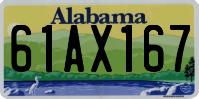 AL license plate 61AX167