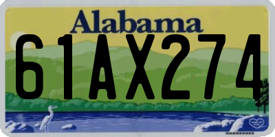 AL license plate 61AX274