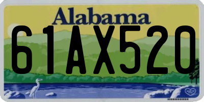 AL license plate 61AX520
