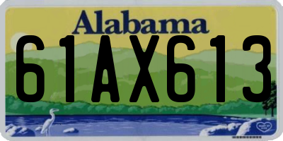 AL license plate 61AX613