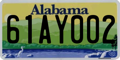 AL license plate 61AY002