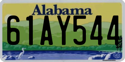 AL license plate 61AY544