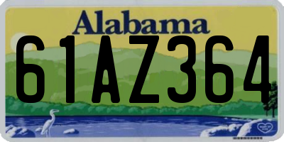 AL license plate 61AZ364