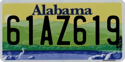 AL license plate 61AZ619