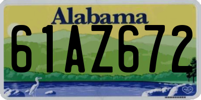 AL license plate 61AZ672