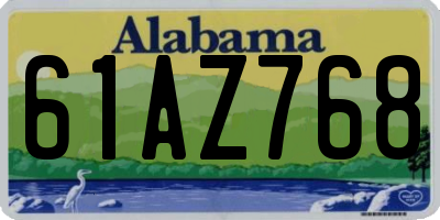 AL license plate 61AZ768