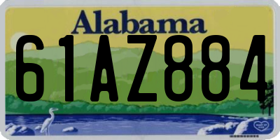 AL license plate 61AZ884