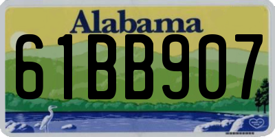 AL license plate 61BB907