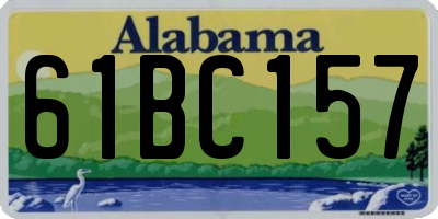 AL license plate 61BC157