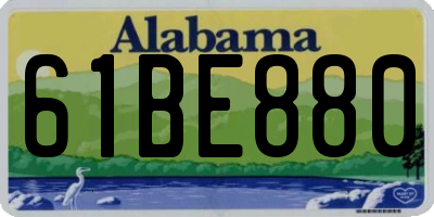 AL license plate 61BE880