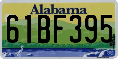 AL license plate 61BF395