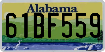 AL license plate 61BF559