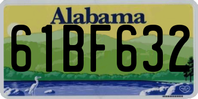 AL license plate 61BF632