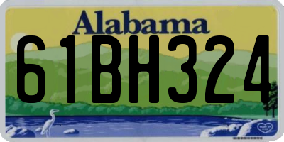 AL license plate 61BH324