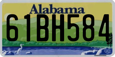 AL license plate 61BH584