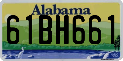 AL license plate 61BH661