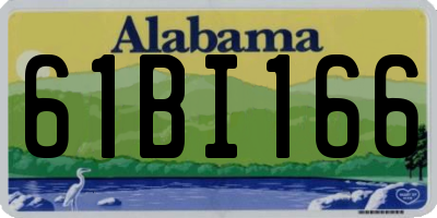 AL license plate 61BI166